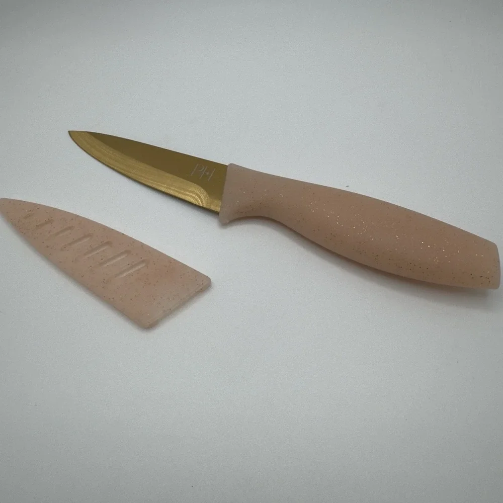 PARIS HILTON 13‎ PIECE CUTLERY SET PARIS HILTON KITCHEN KNIFES PINK & GOLD NEW